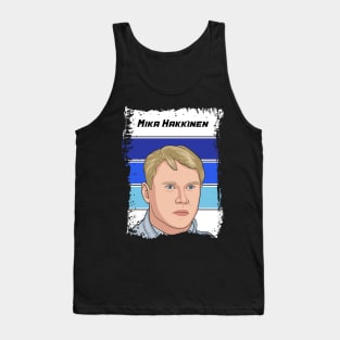 Mika Hakkinen Illustration Tribute Tank Top